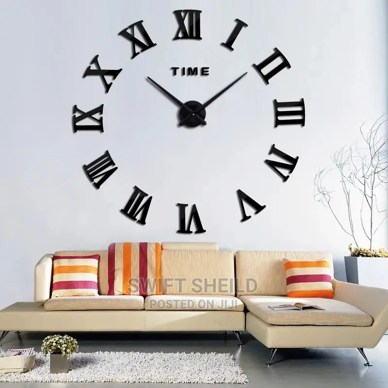 3d Wall Clock(Large Size 100 - 120cm)