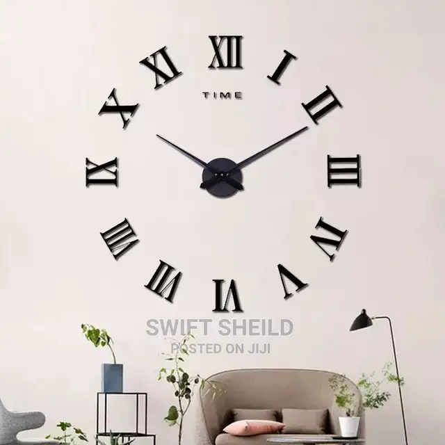 3d Wall Clock(Large Size 100 - 120cm)