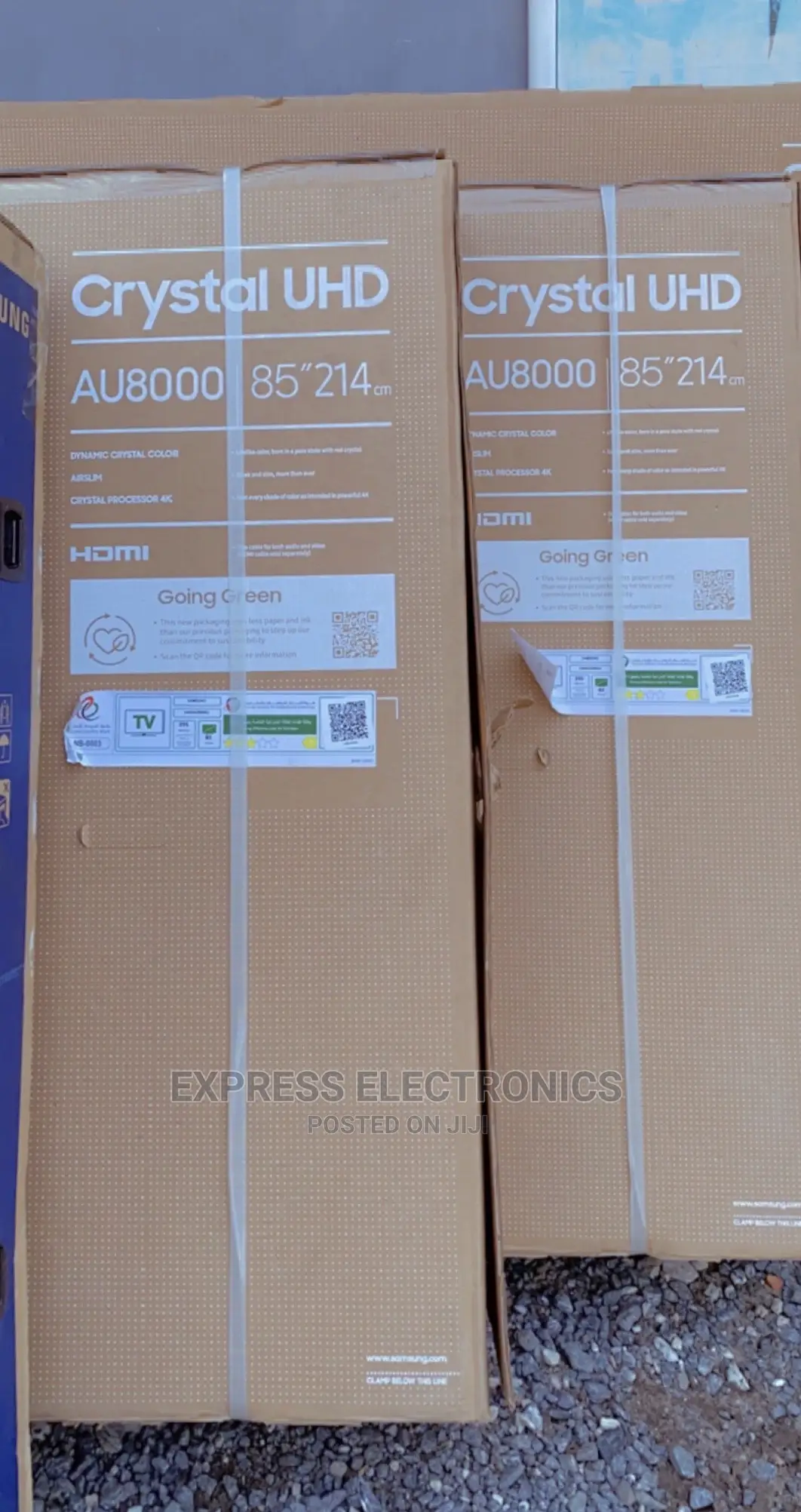 Slim and Sleek Design Samsung 85”AU8000 UHD Smart Tv