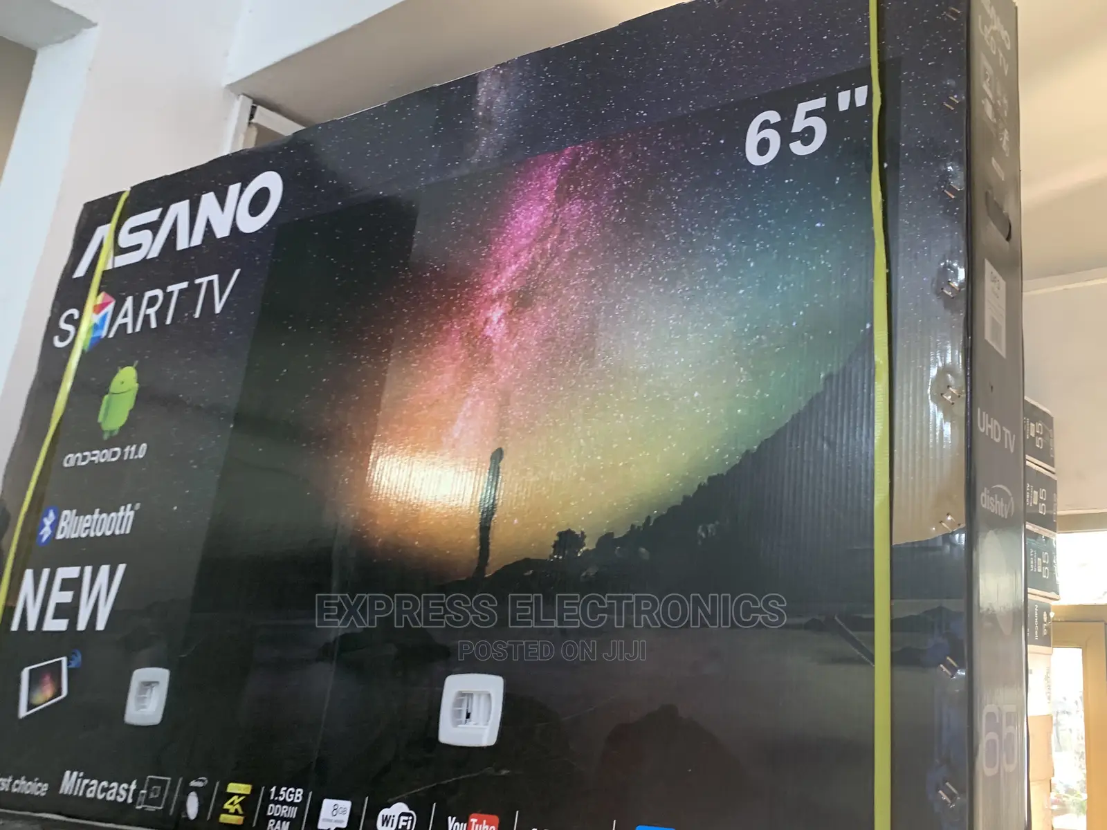 Dstv+Slim and Sleek Design Asano 65” UHD Smart Bluetooth Tv