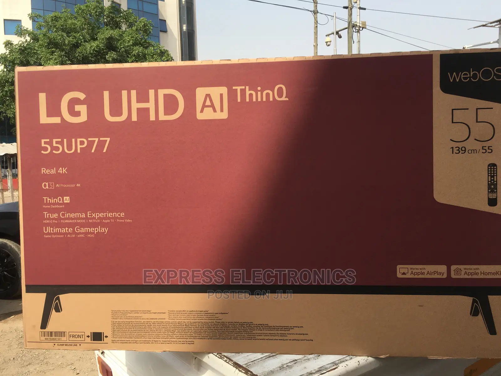 Dynamic Contrast LG 55”Up77 UHD Smart Tv +Tv Guard
