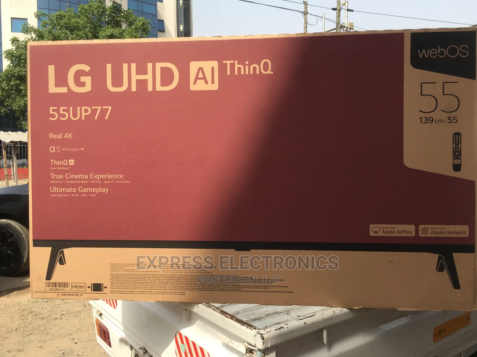 Dynamic Contrast LG 55”Up77 UHD Smart Tv +Tv Guard