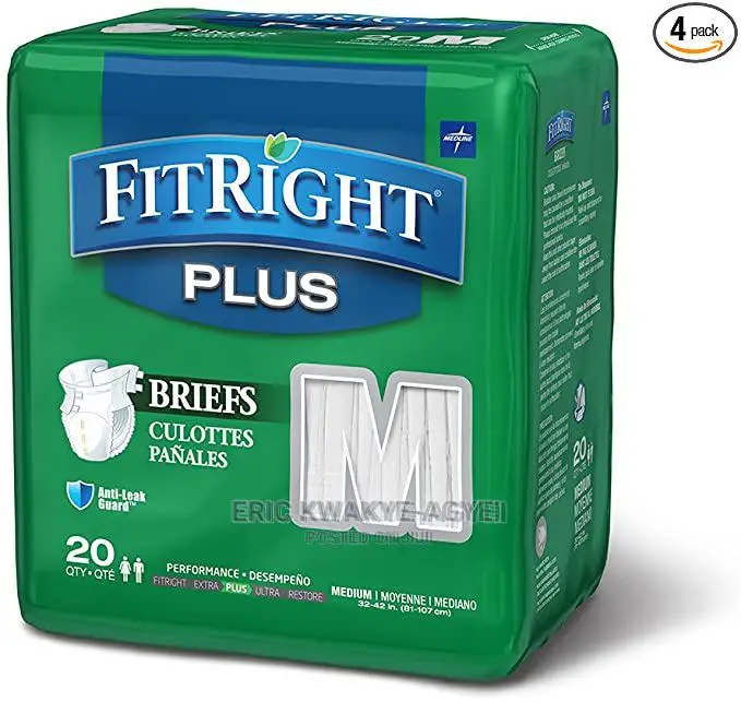Medline Fitright Plus Adult Diapers,