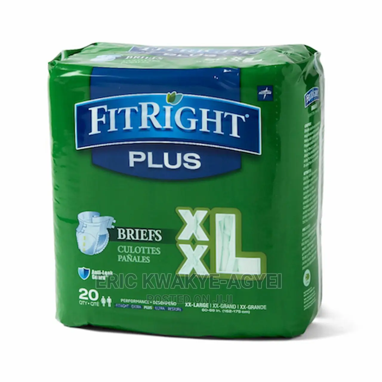 Fitright Ultra Adult Briefs, Heavy Absorbency,Xl,