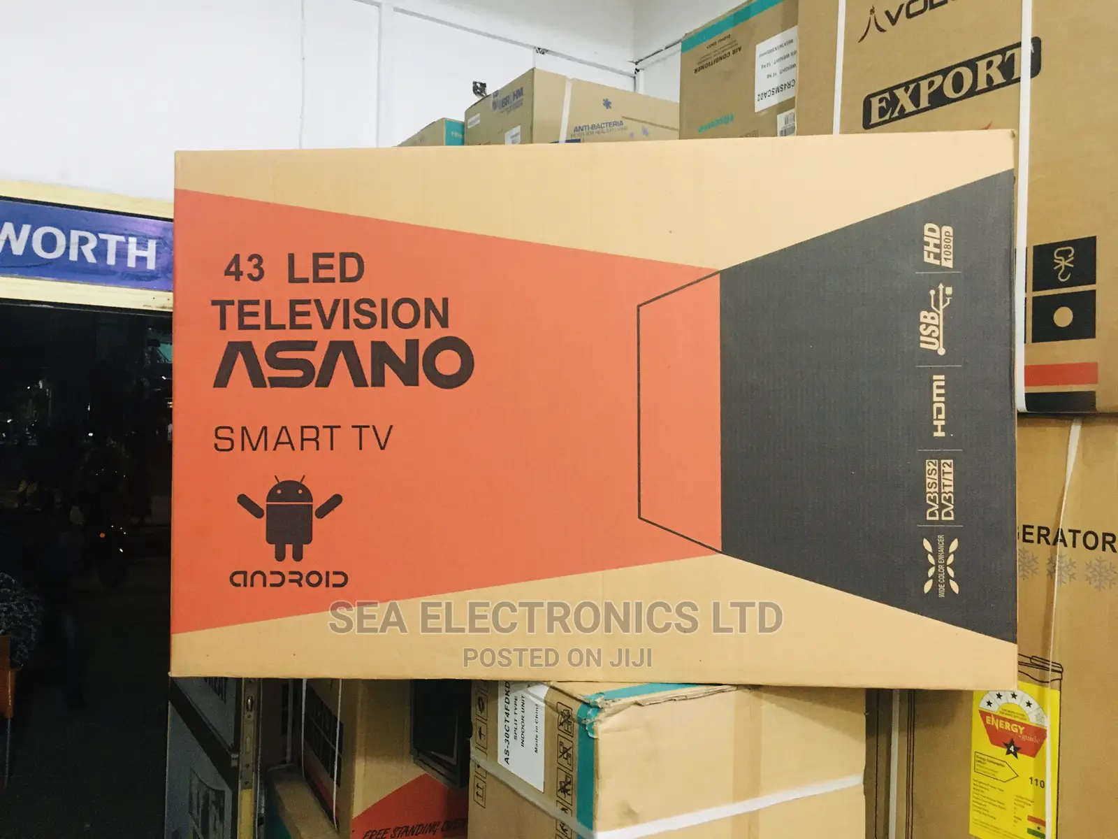 Newest Asano 43” Inch Android Digital Led Tv