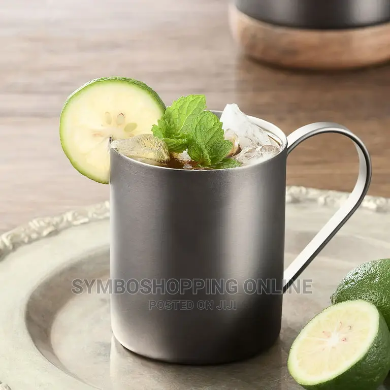 Crofton Stainless Steel Moscow Mule Drinking Mug - Set of 2