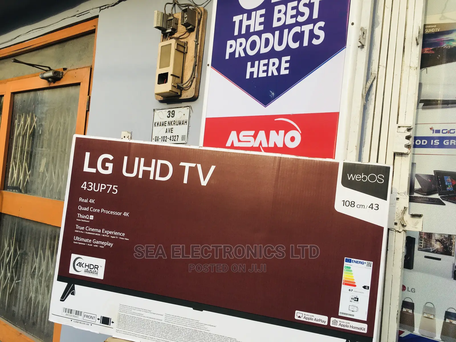 LG"43UP75 43"" Ultra HD Smart TV With Webos