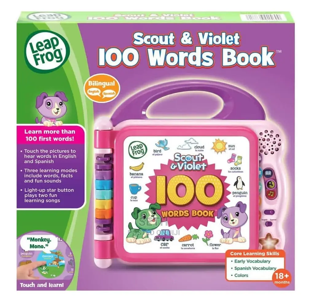Children Kids Leapfrog Scout and Violet 100 Words Book