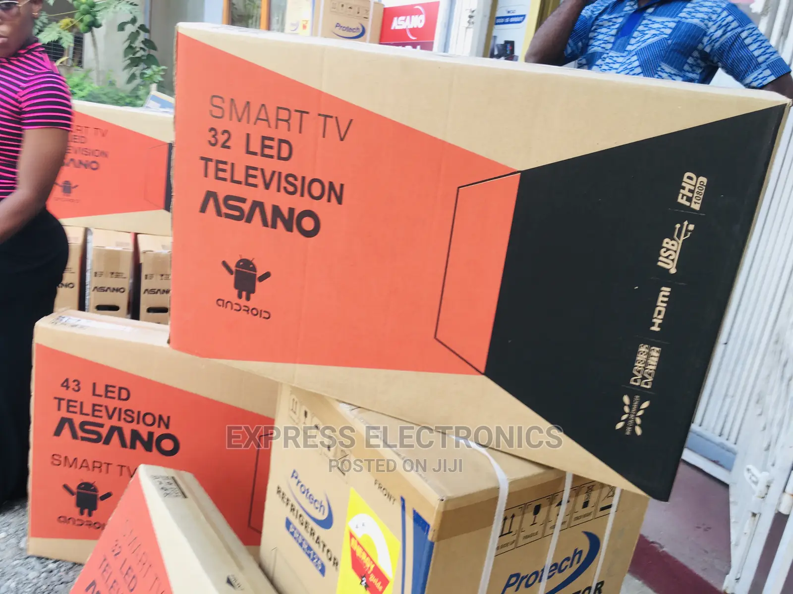 Full Hd 32”Smart Android Asano Clear Quality Picture+Dstv