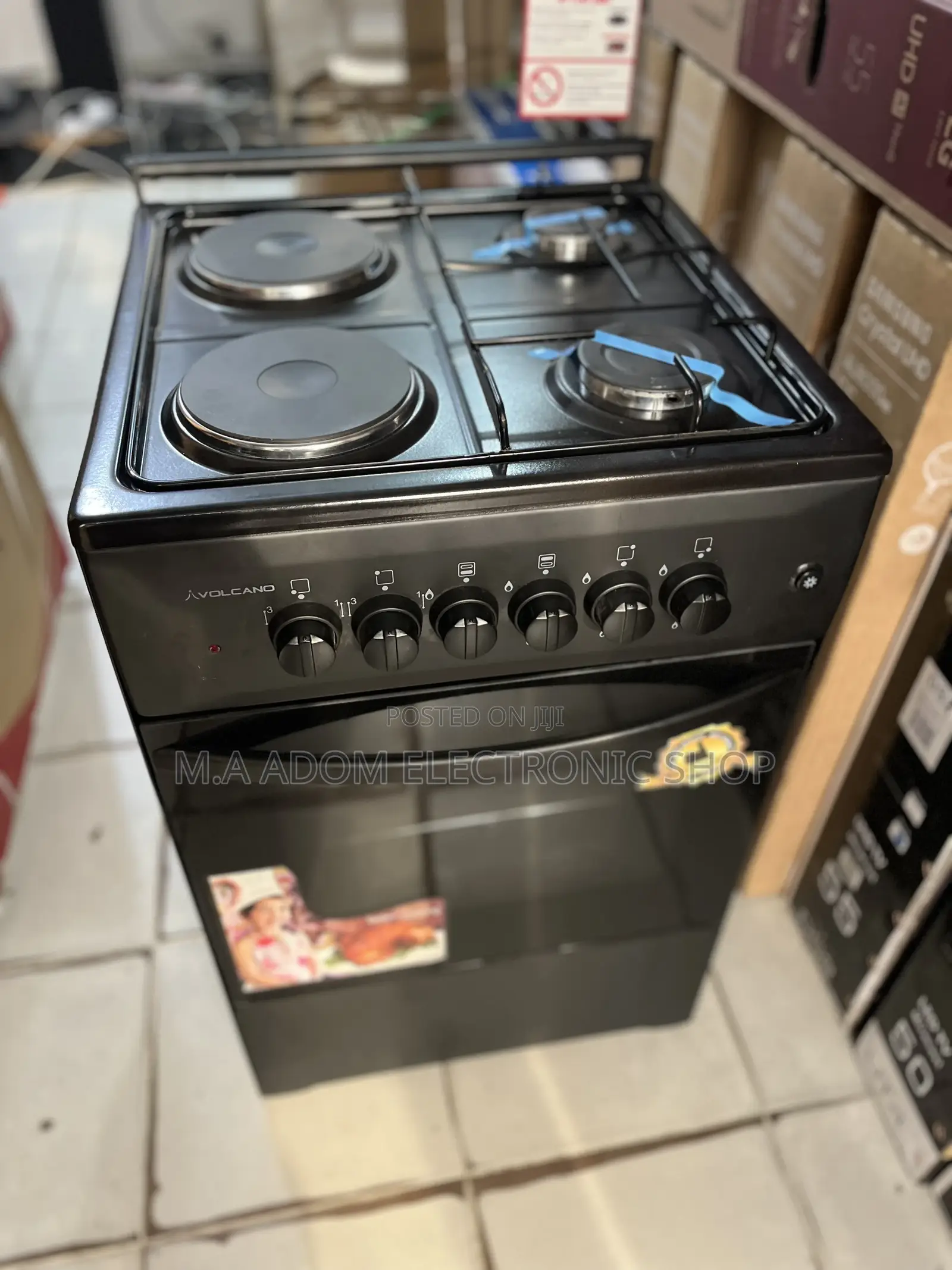 Volcano 4 Burner (Electric Gas ) Burner With Oven/Grill
