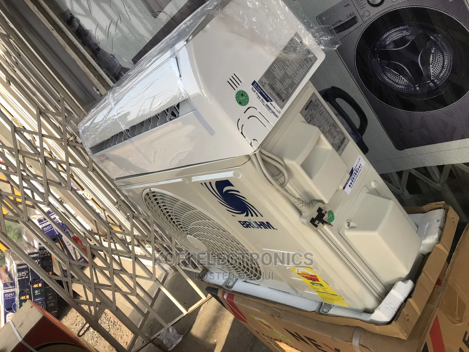 Galvanized Outdoor Bruhm 1.5hp R410gas Aircondition