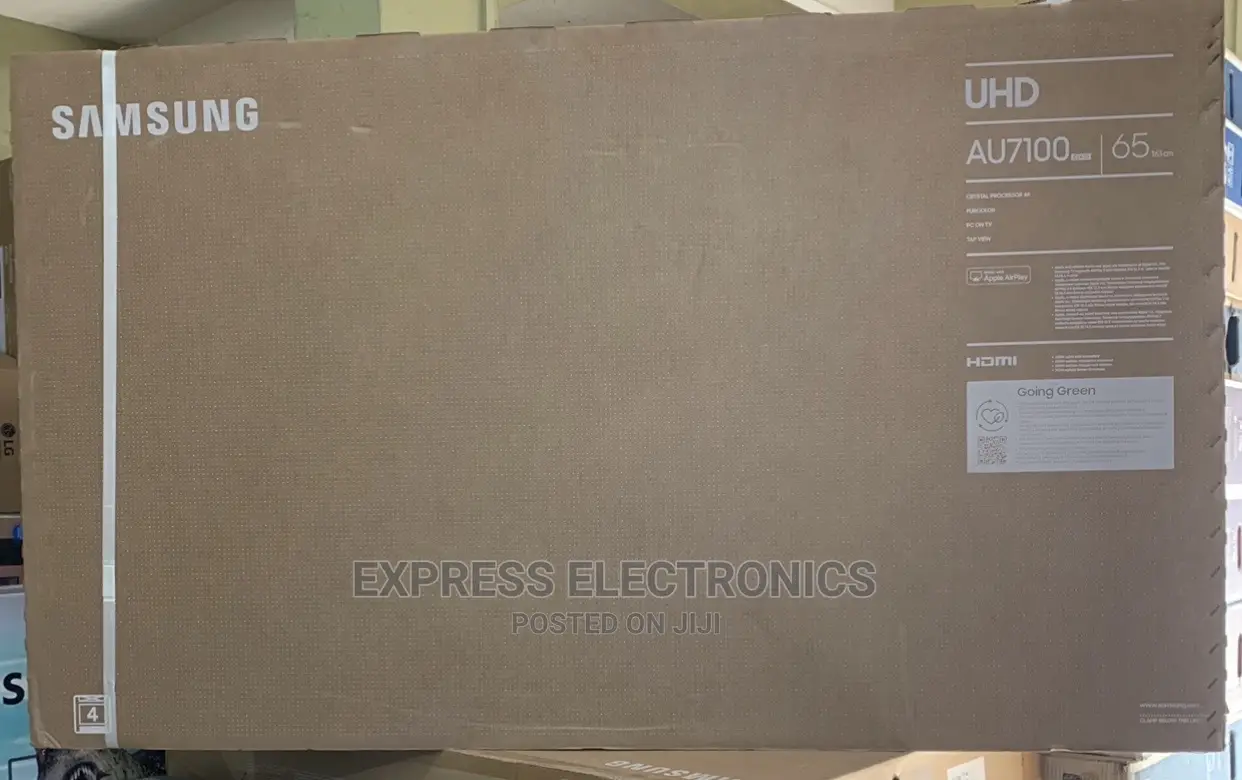 Natural Mode Support 65”Au7172 UHD Real Samsung Tv +Dstv
