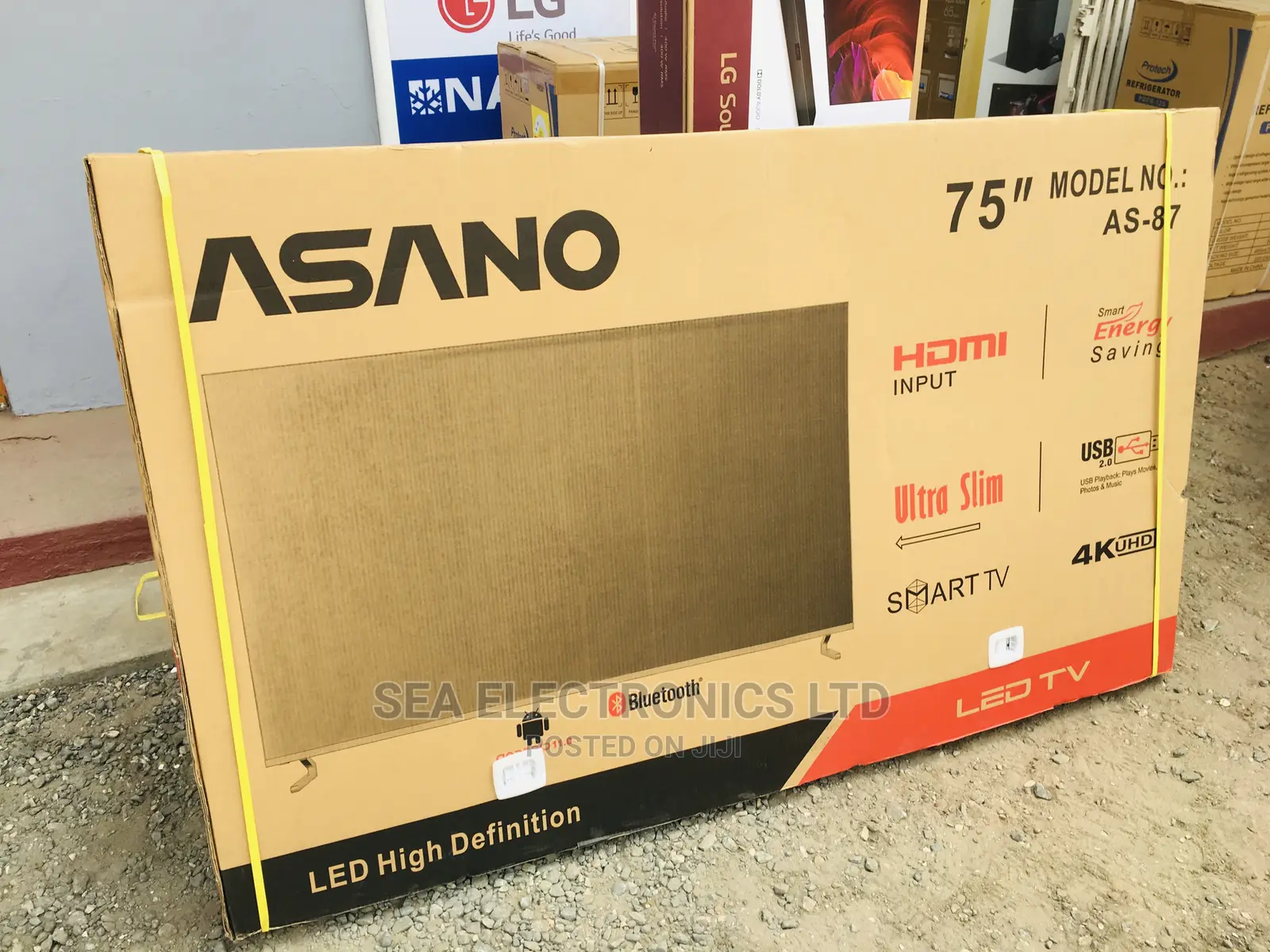 Asano 75” Uhd Smart Android + Wireless Keyboard