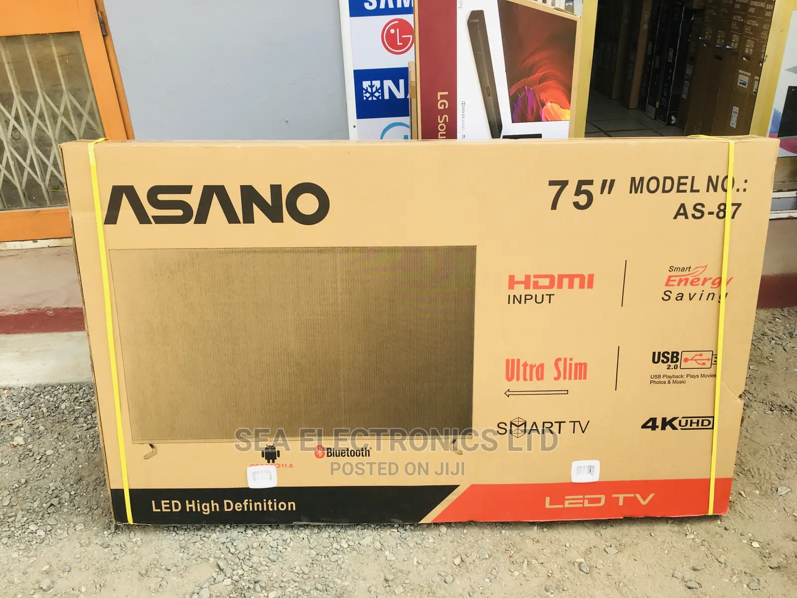 Asano 75” Uhd Smart Android + Wireless Keyboard