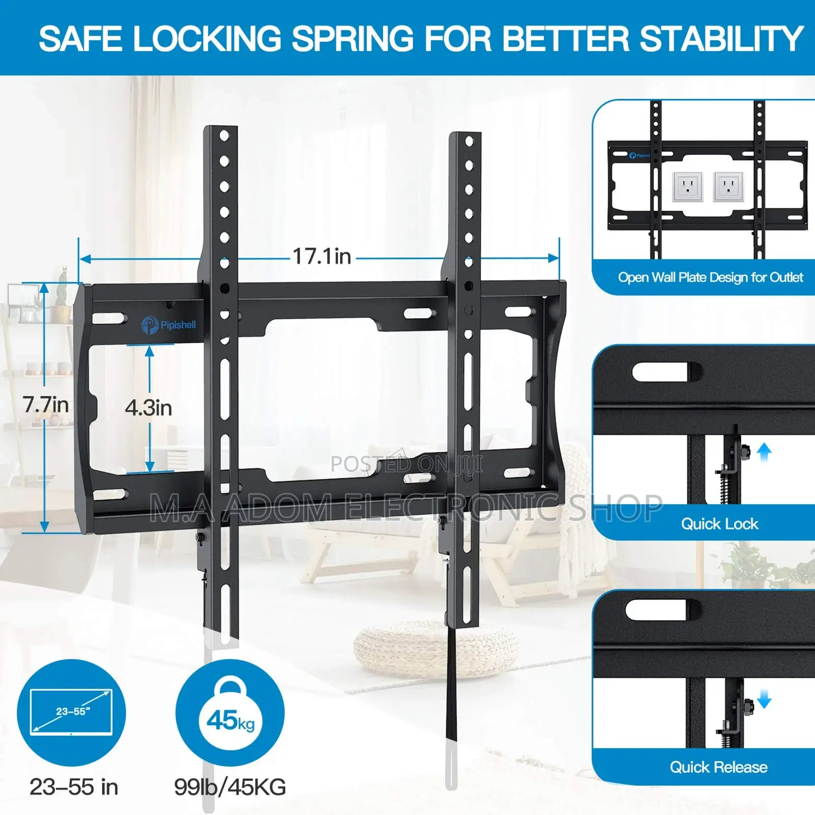 Fixed Wall Mount 32”-55”