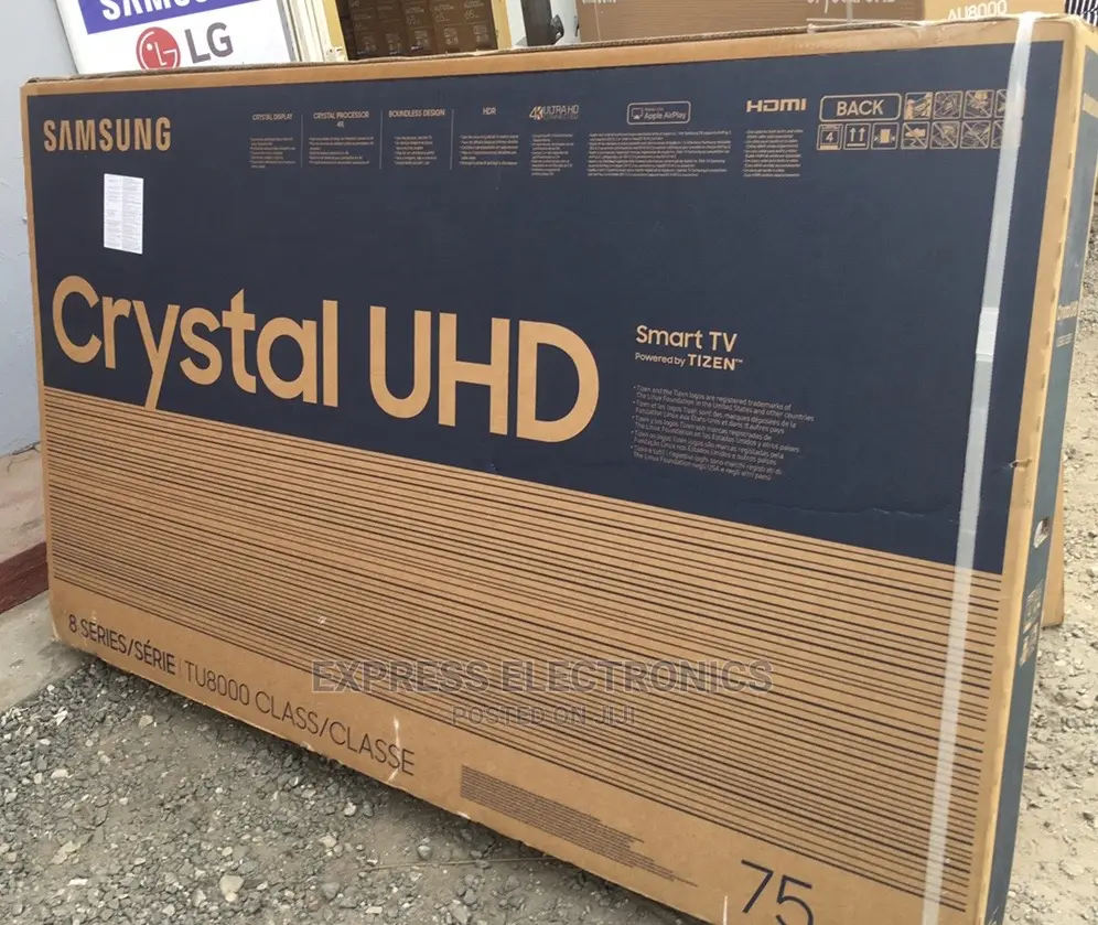 {+Free DSTV} UHD Smart Samsung TU8000 75” Tv Best Price