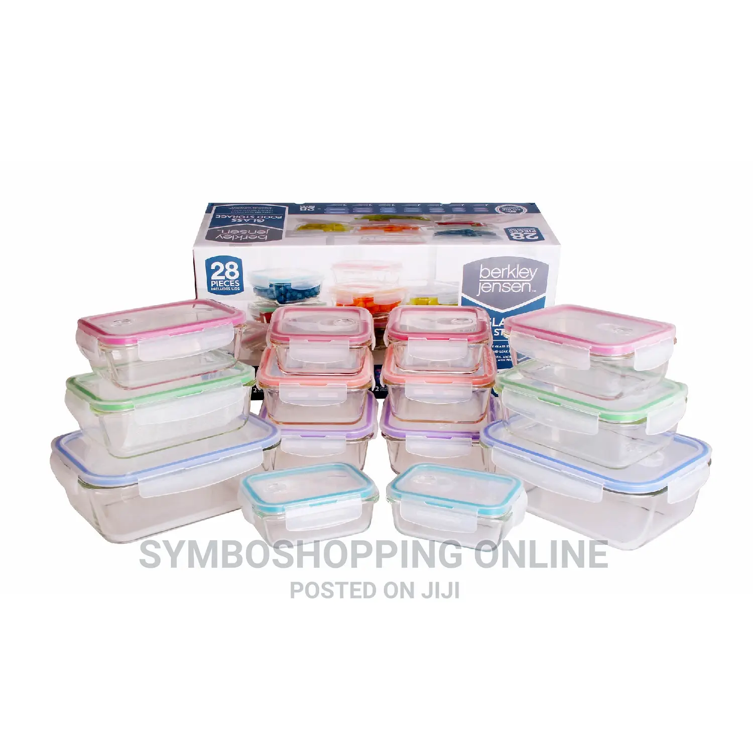 Berkley Jensen 28-Pc Glass Food Storage Containers