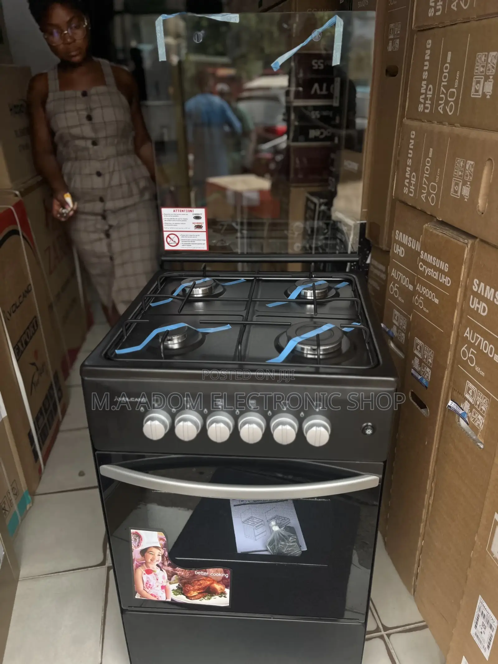 Volcano 4 Burner All Gas With Oven Grill