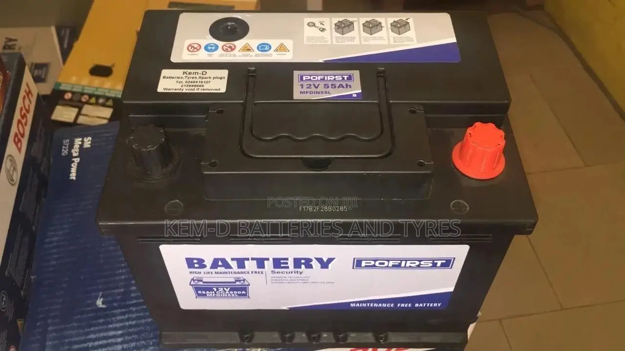 55ah 12volts 13 Plates Var Battery - Yaris Rio Accent Civic