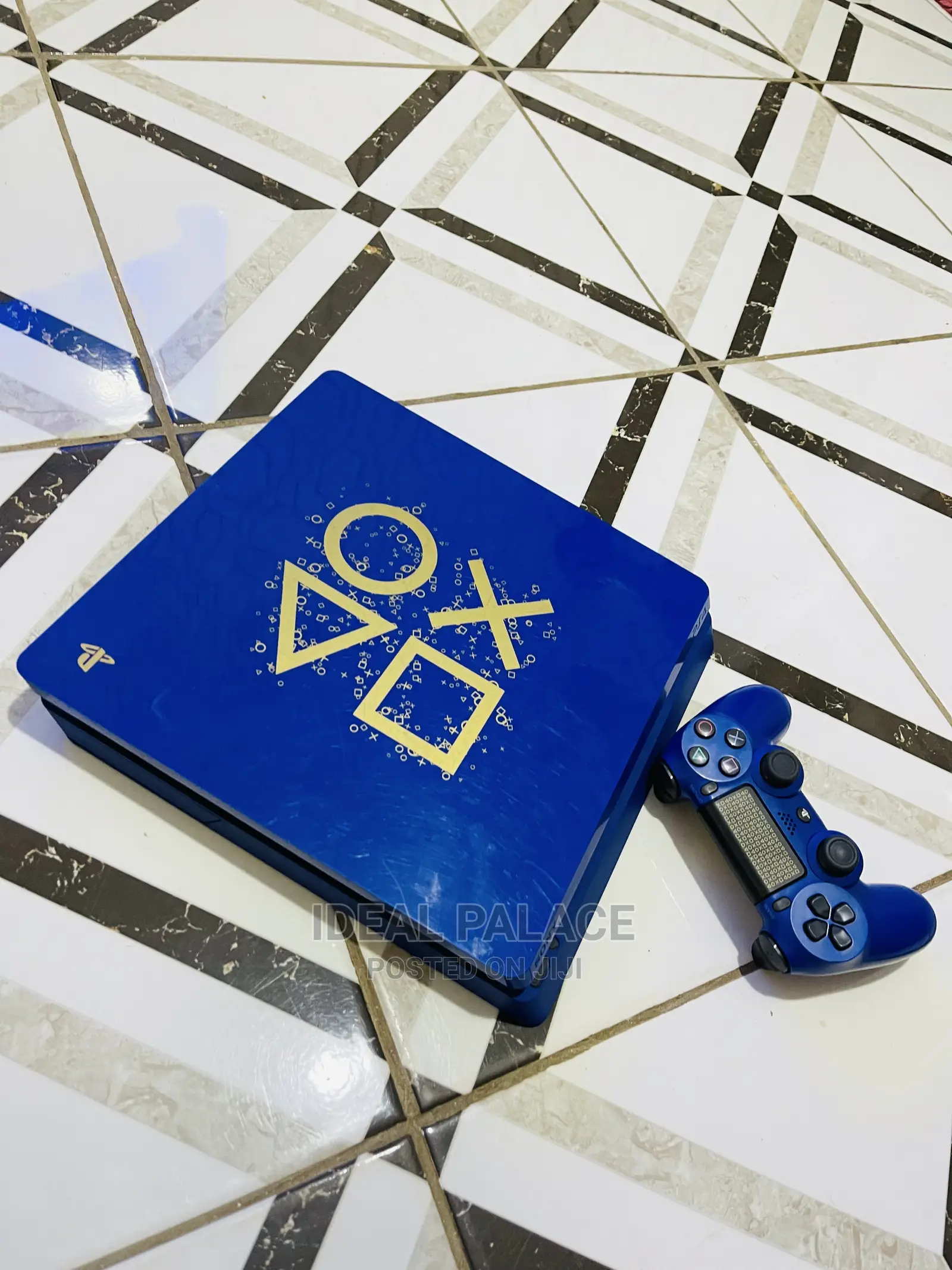 Ps4 Slim Blue Edited Edition With 10 Games