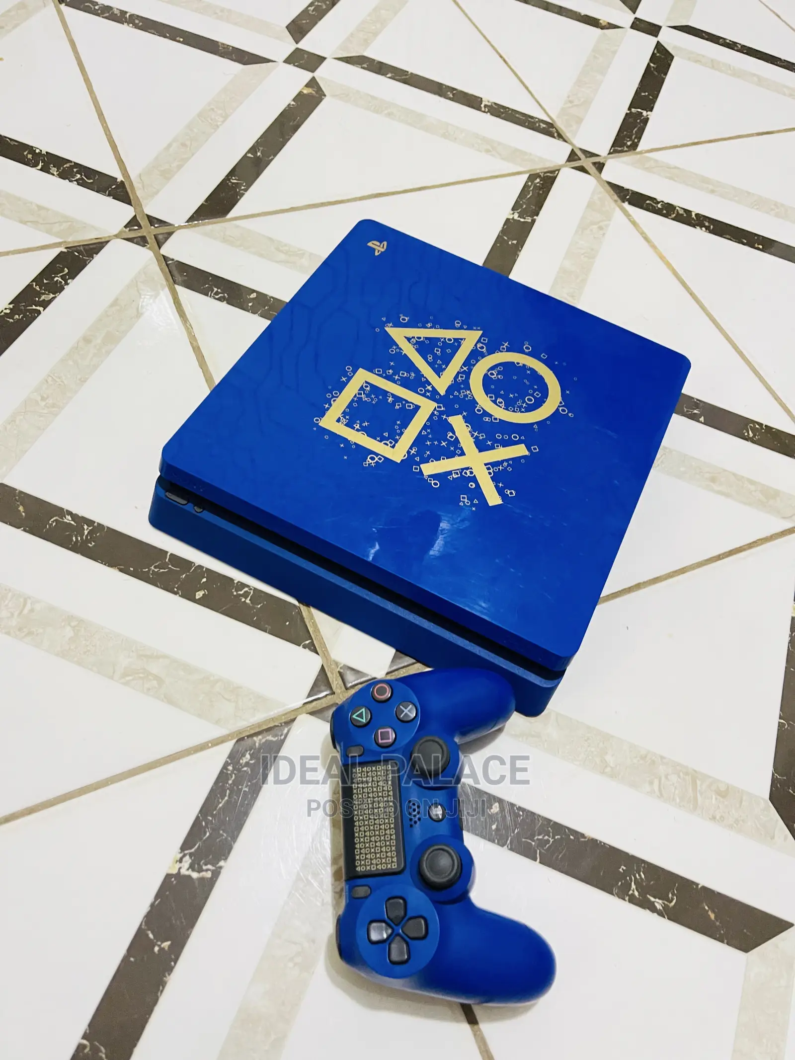 Ps4 Slim Blue Edited Edition With 10 Games