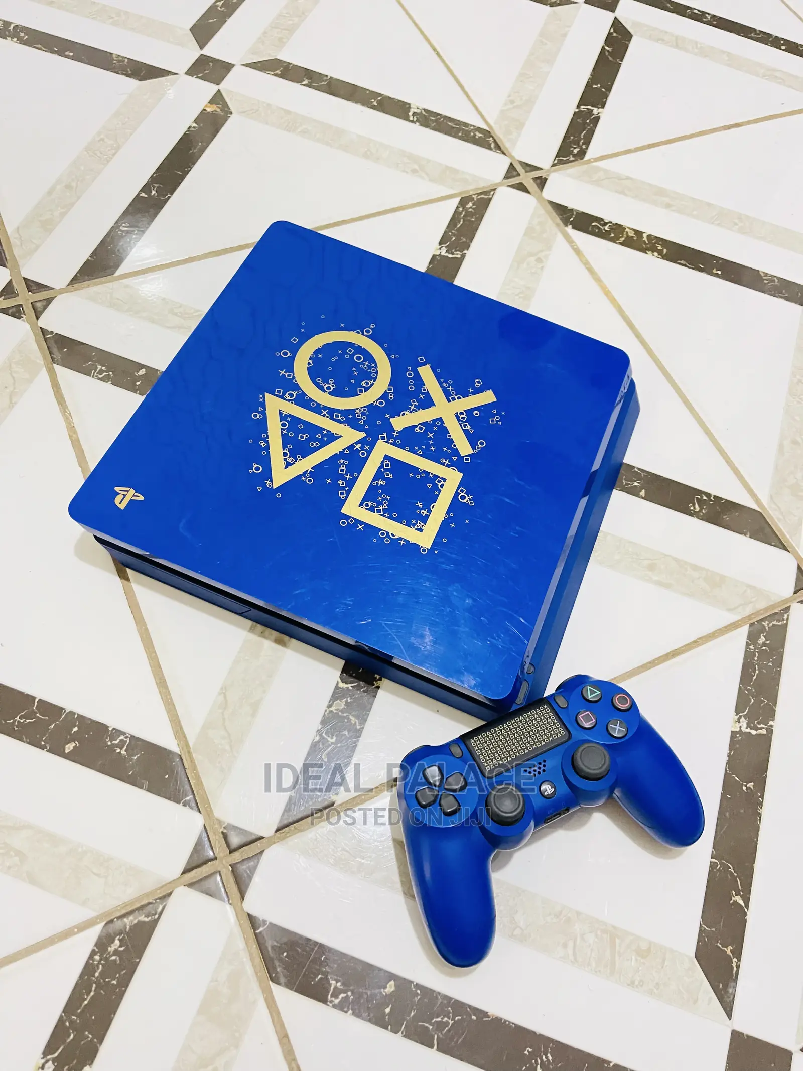 Ps4 Slim Blue Edited Edition With 10 Games