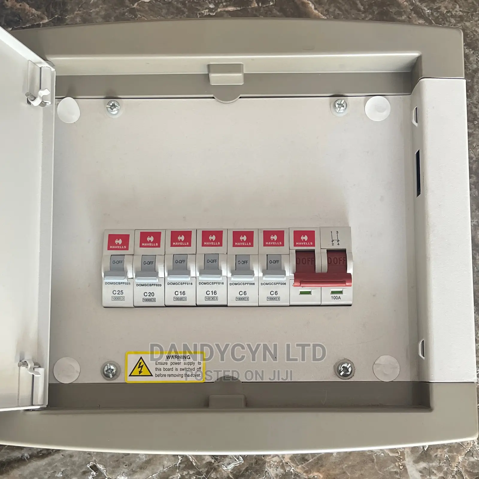 6 Way Single Phase Distribution Board