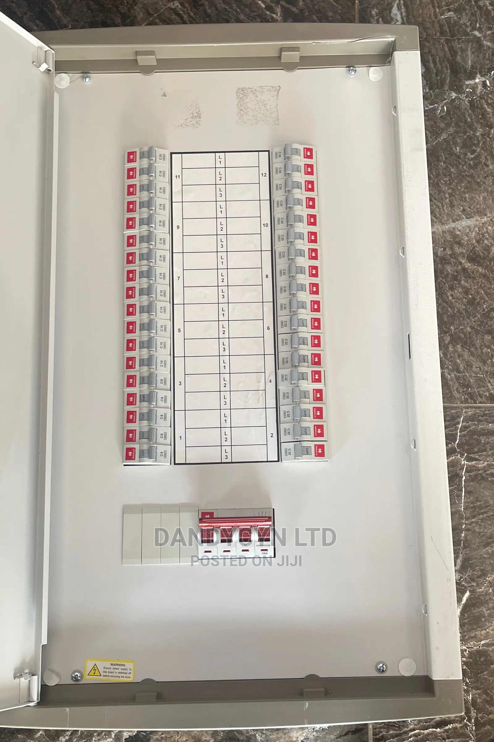 12 Way Three Phase Distribution Board