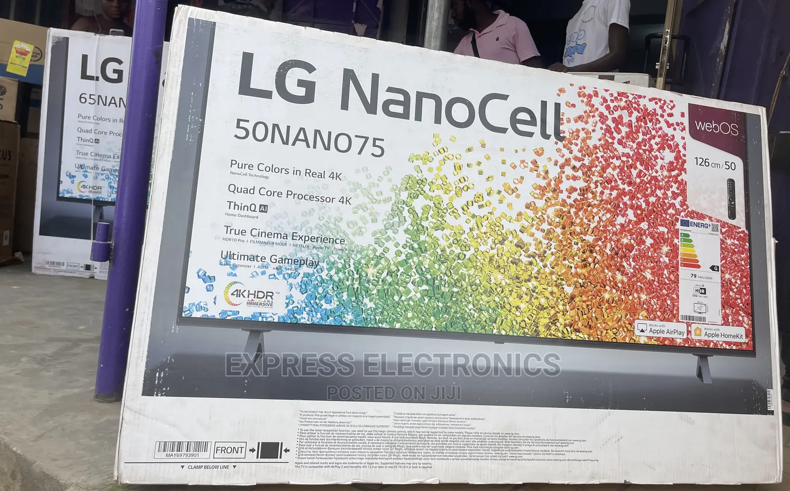 Nanocell Quality Display 50”UHD Smart LG+Dstvsleek Design