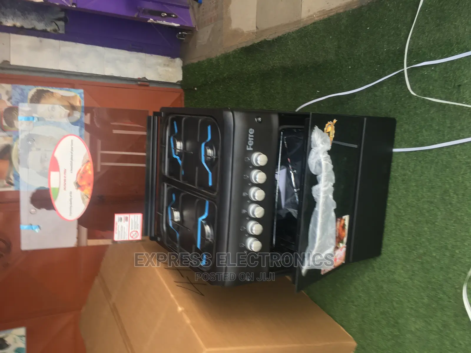 Eco Friendly Volcano 60+60 4BURNER Gas Stove With Oven Grill