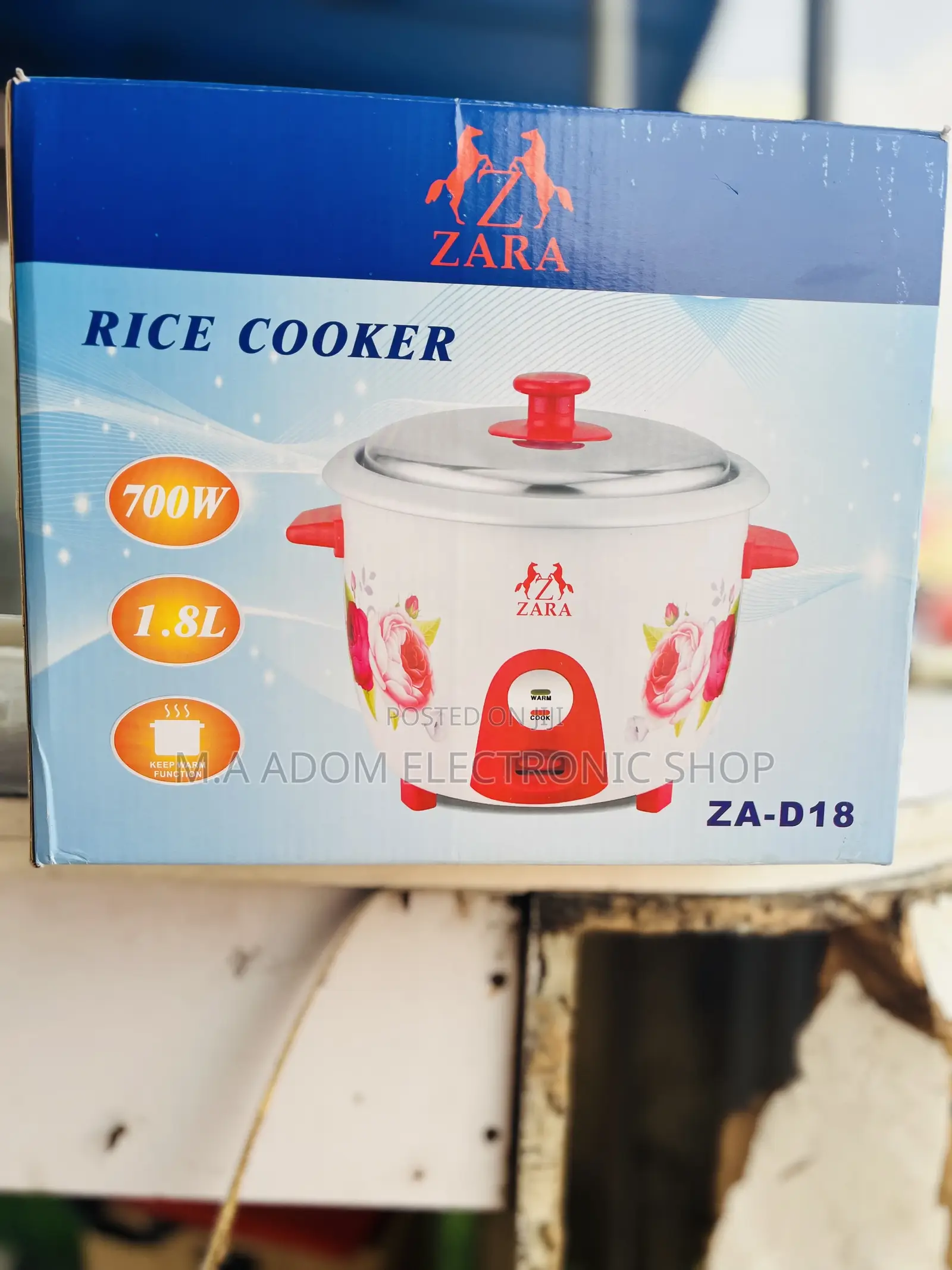 ZARA Rice Cooker 1.8 Litres
