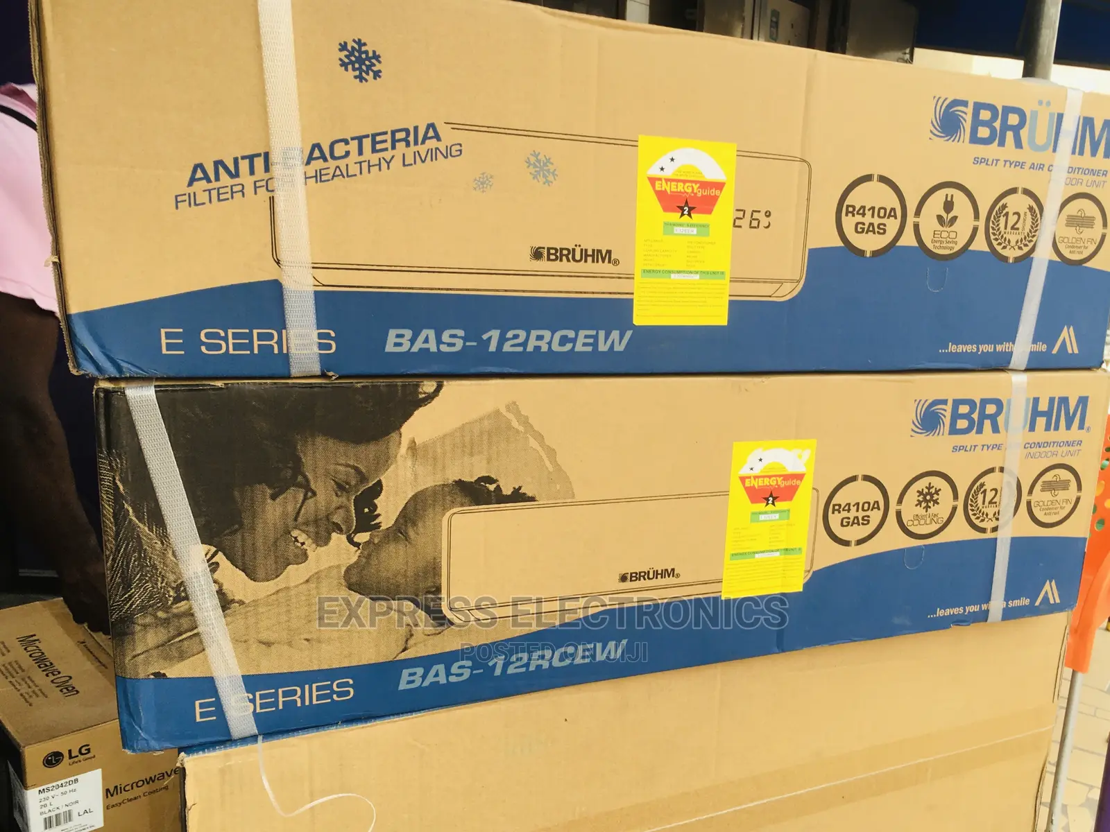1.5hp R410 Friendly Budget Eco Bruhm Ac Split Adjustable Tem
