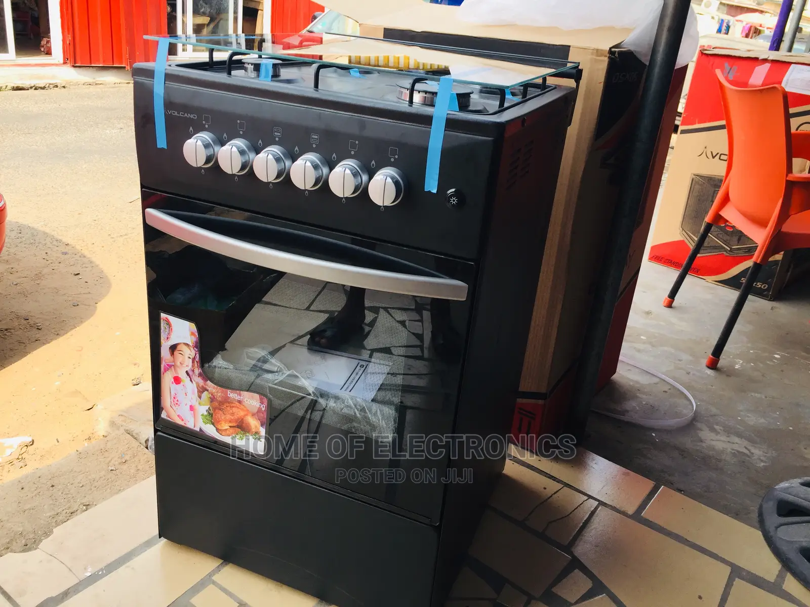 Eco Friendly Volcano 4 Burner Gas Cooker(Oven Grill)