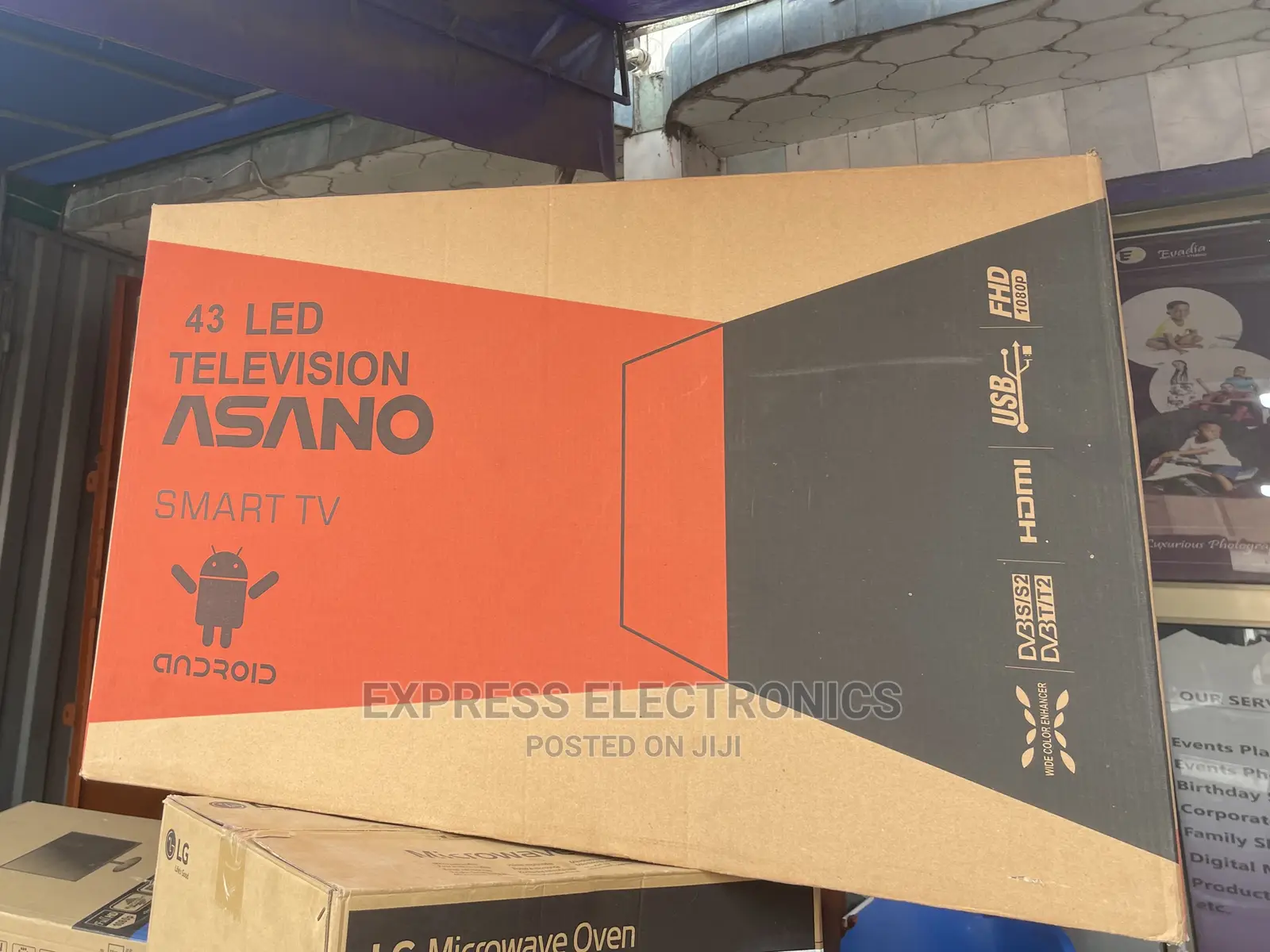 43”Smart Budget Friendly Asano Tv LED Android Wide Color