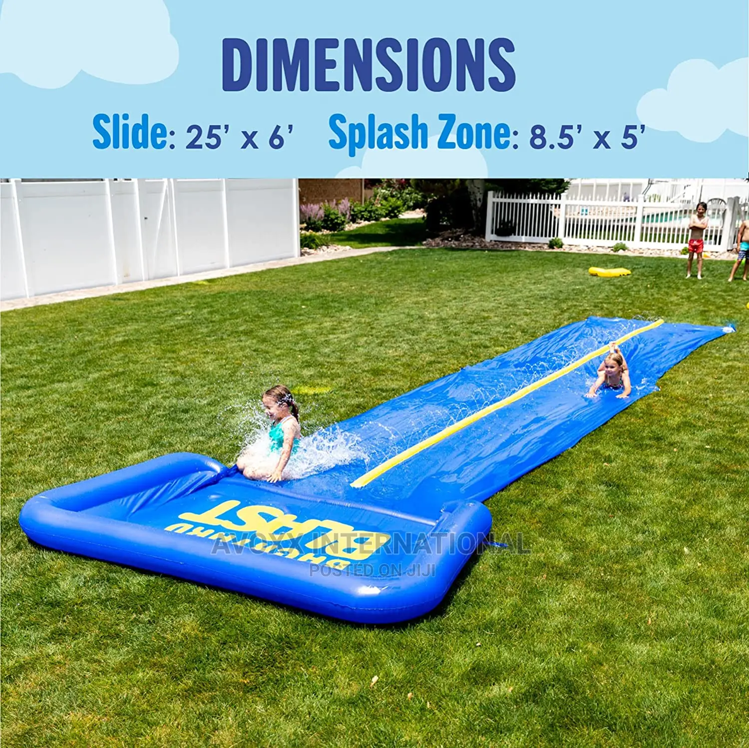 BACKYARD BLAST - 30' Waterslide With Splash Zone Sq-148