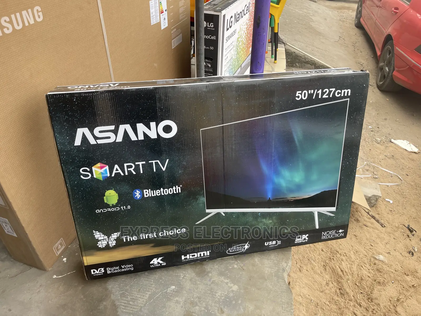 Authentic 50”Uhd Android Asano Discount Offer Tv (Dstv)