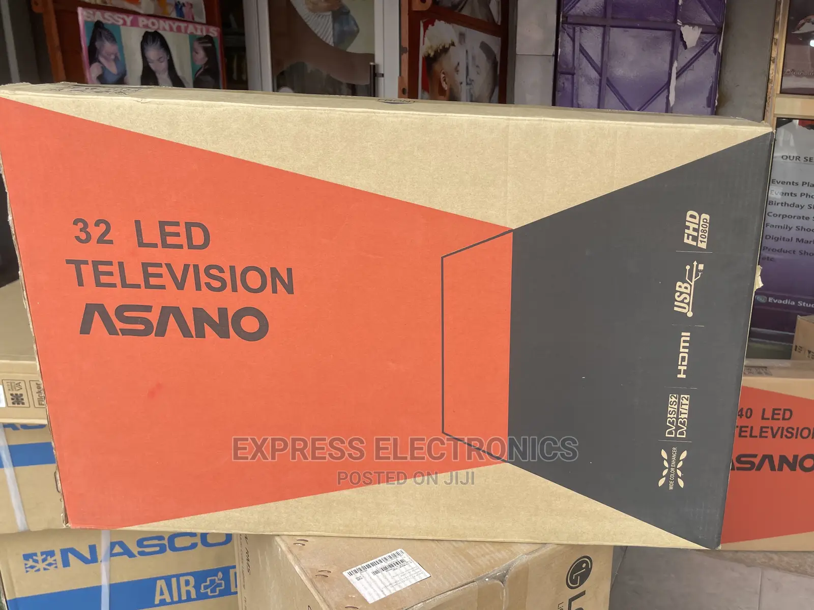 Premium Element 32”Color Asano Enhancer Frameless Design Hd