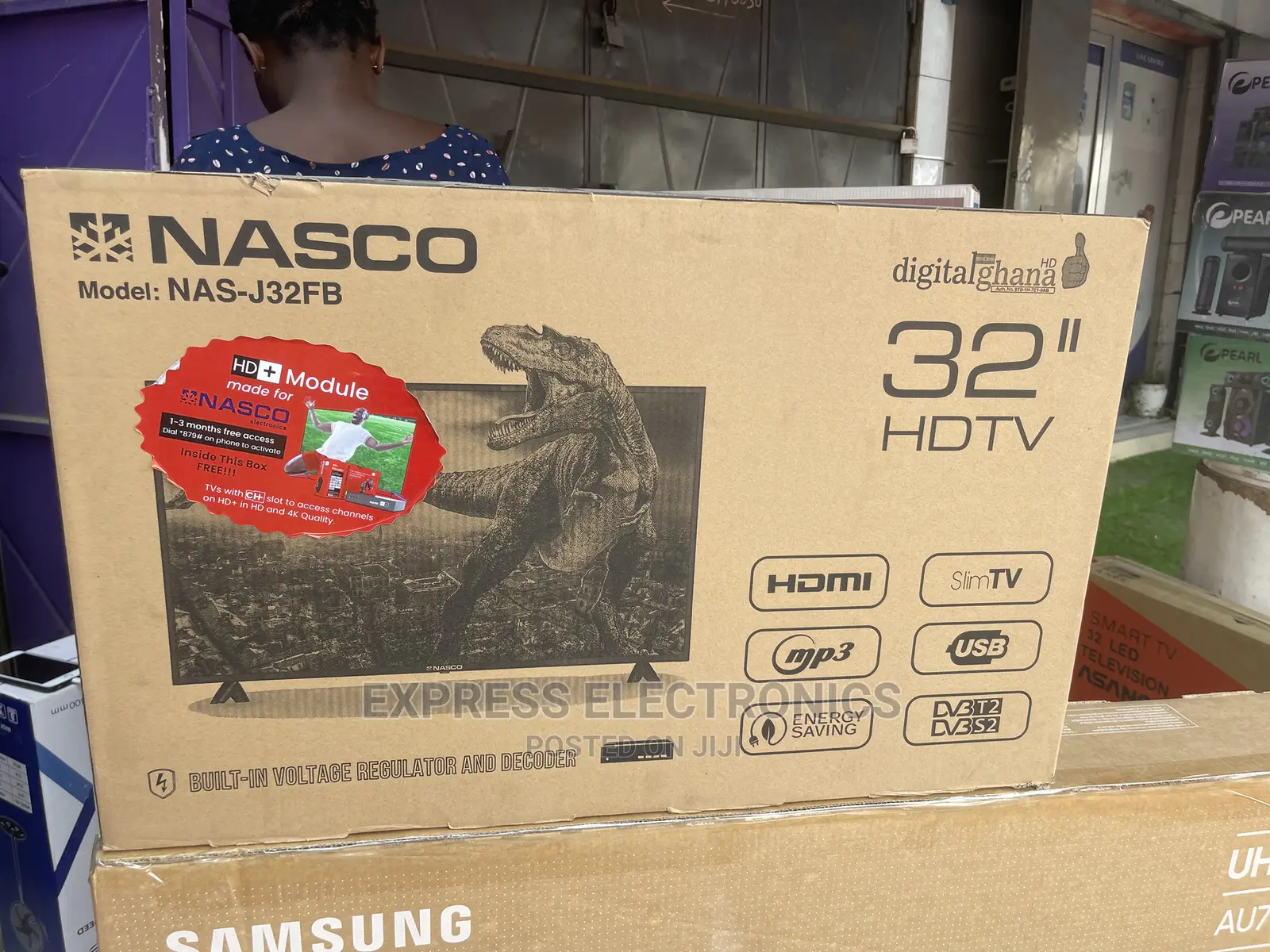 Super Saver Deal Nasco 32”(+Dstv) Satellite Built in Decor
