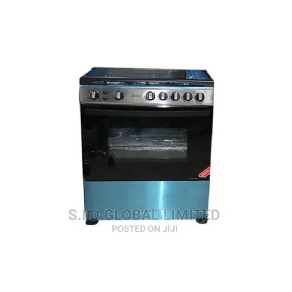 Midea Gas Cooker With 5 Burner 30amg5g027-Silver