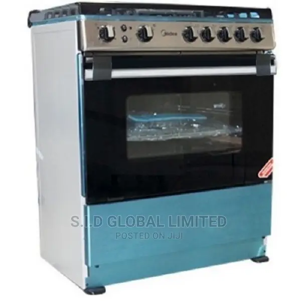 Midea Gas Cooker With 5 Burner 30amg5g027-Silver