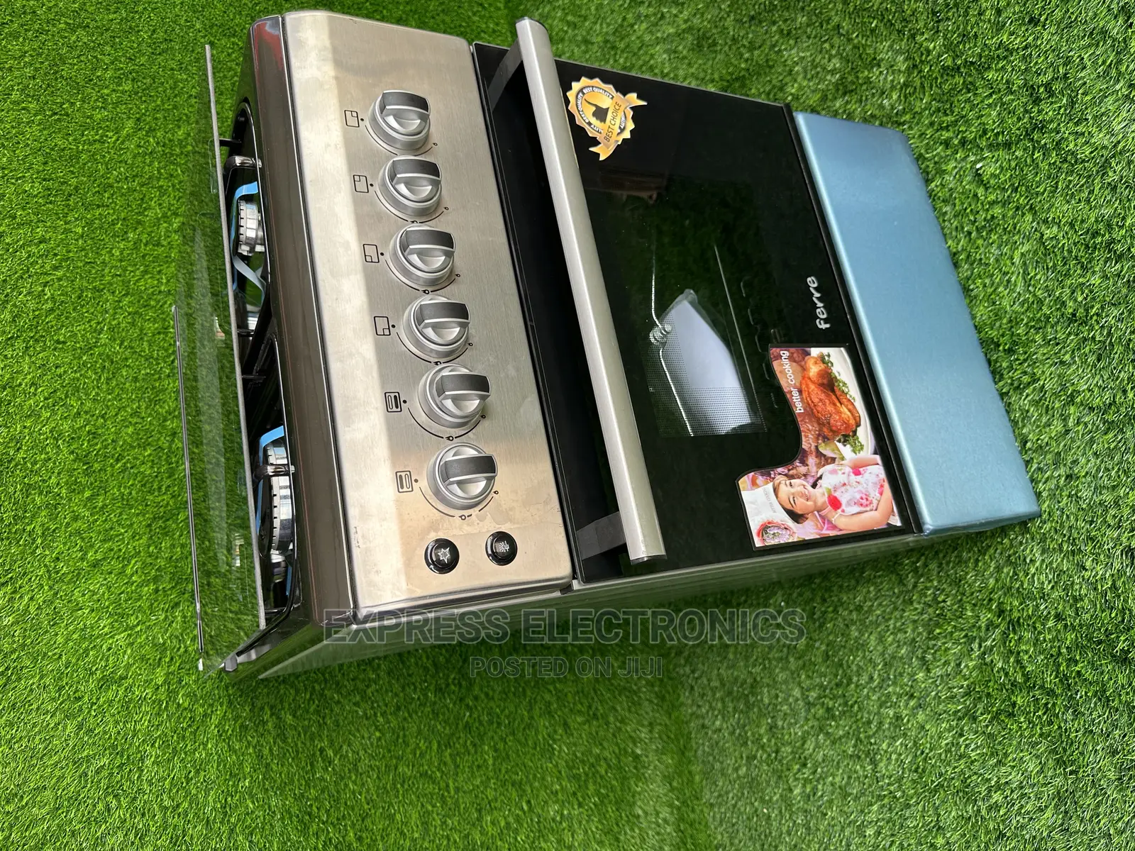 Ferre Smart 4BURNER Gas Stove With Oven 60x60