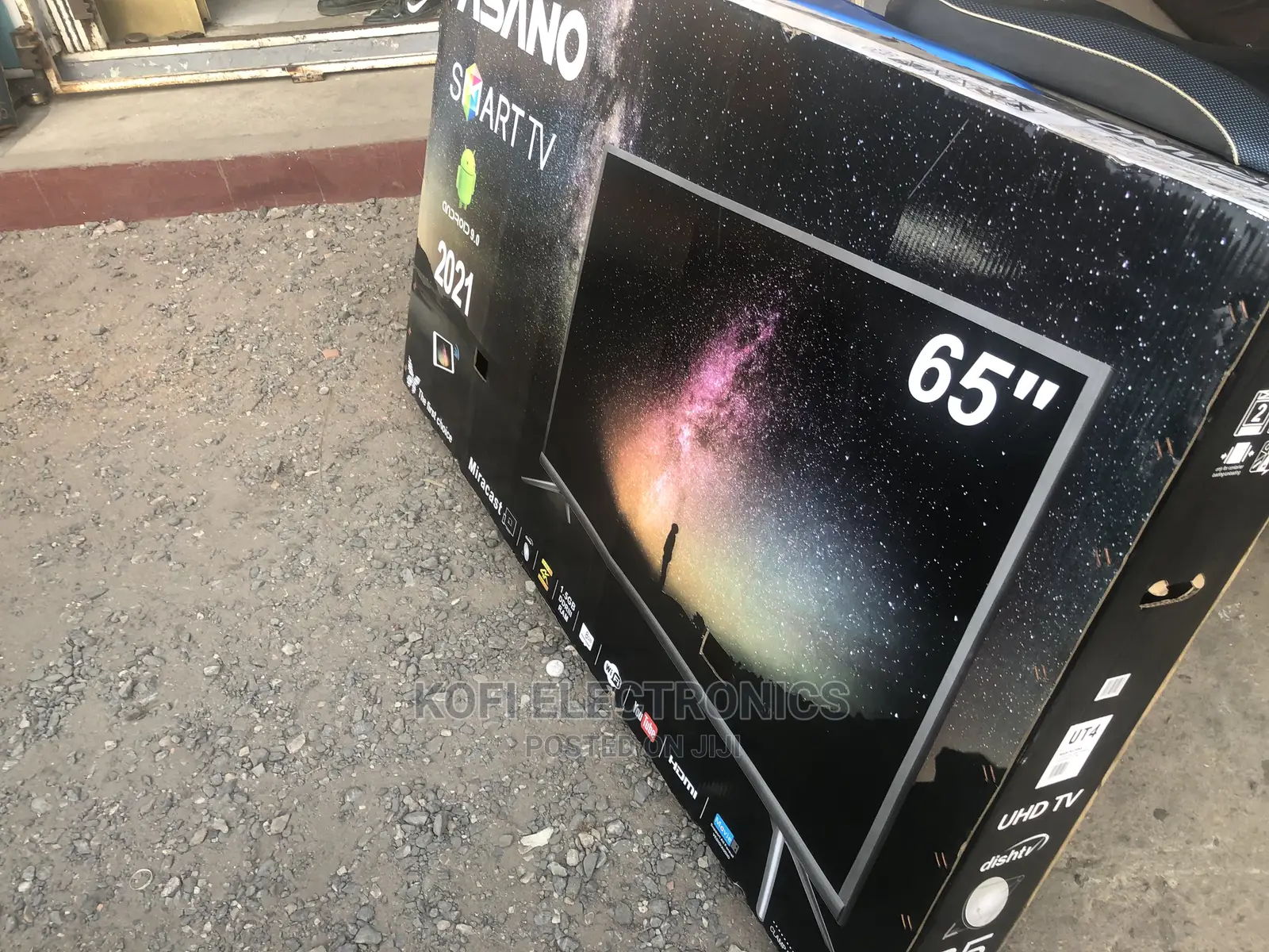 Easy to Install Asano 65" UHD Miracast Smart Satellite TV