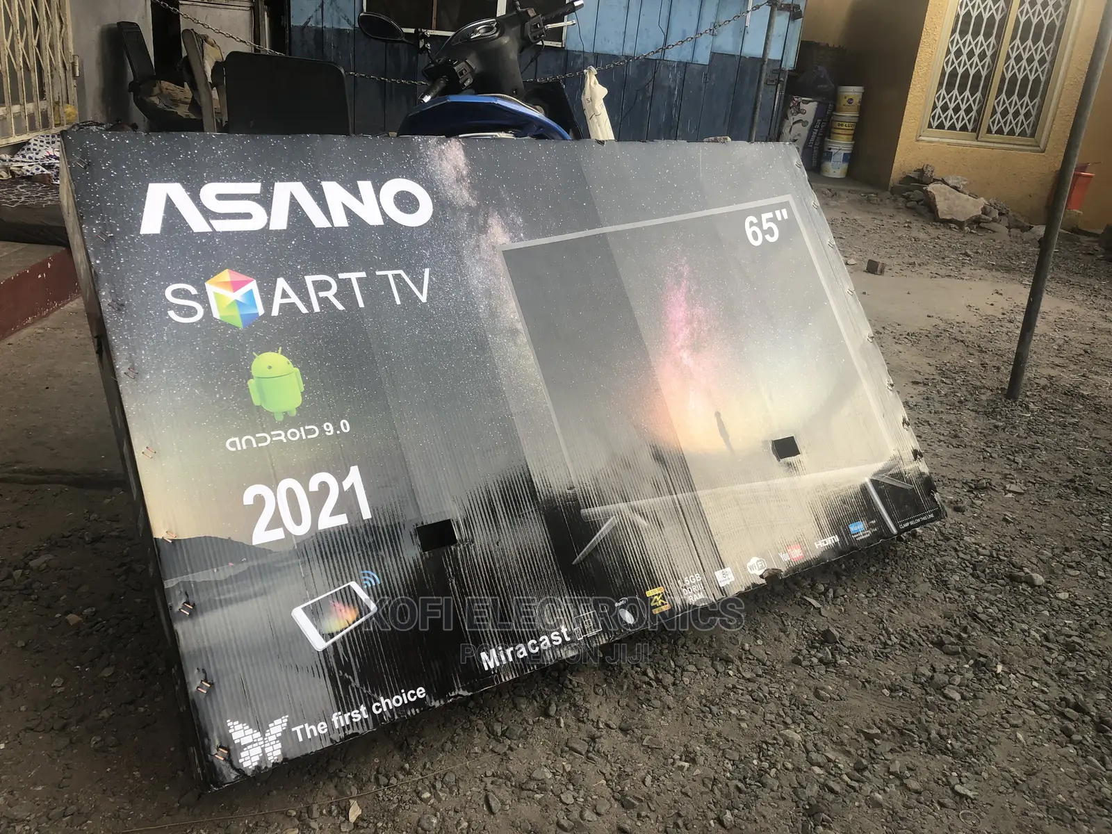 Easy to Install Asano 65" UHD Miracast Smart Satellite TV