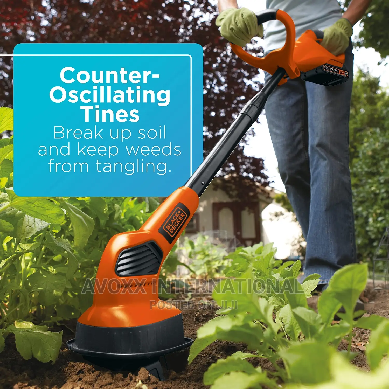 Black+Decker 20v Max* Cordless Cultivator Tiller (Lgc120)