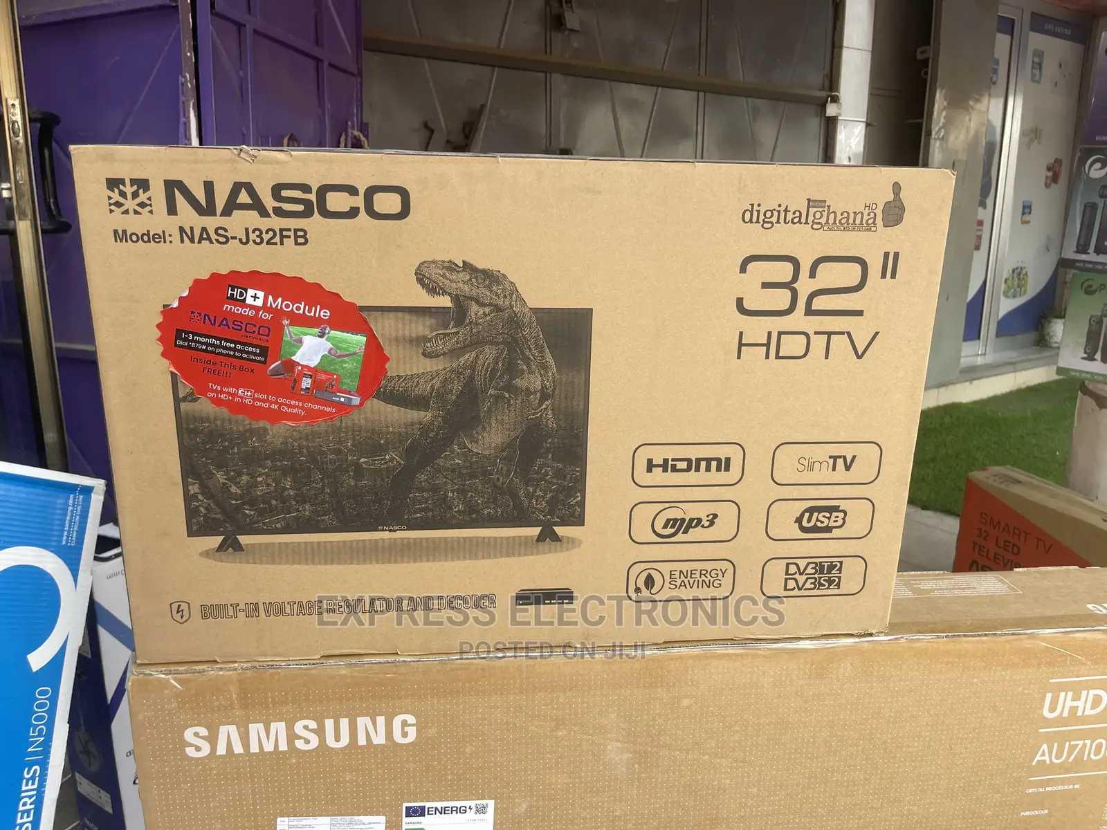 Realistic Shade and Hues Nasco 32”Hd Digital Satellite+Dstv