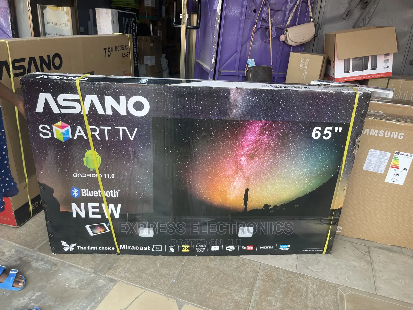 Asano Triluminos Display 65” UHD Android Smart +Dstv