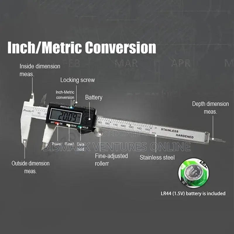 150mm 6inch Stainless Digital Caliper