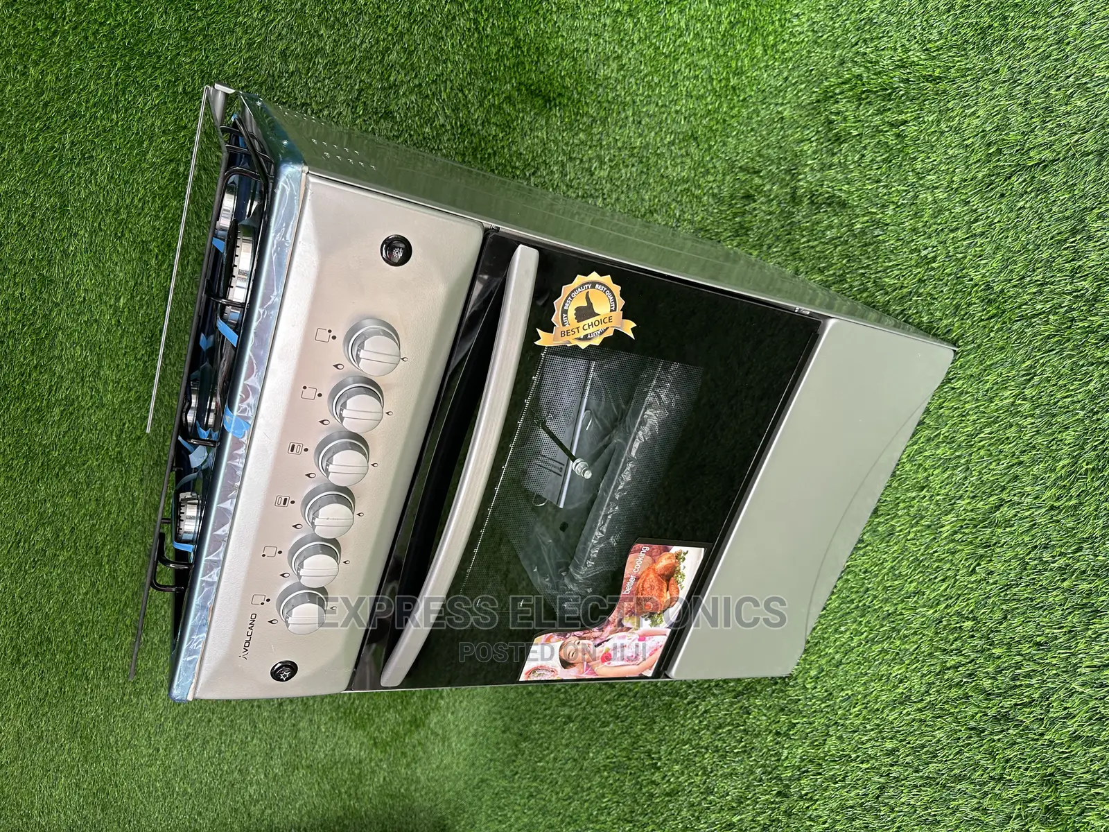 Perfect New 50x60(New Line)Volcano 4BURNER With Knobs *Grey