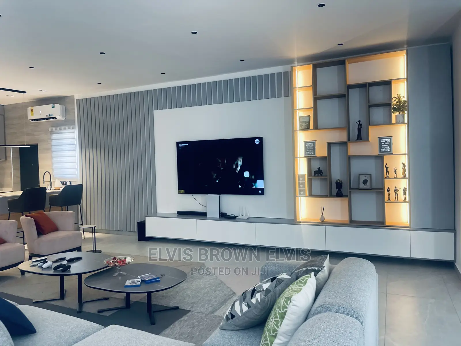 Furnished 4bdrm Mansion in Living Large, East Legon for Rent