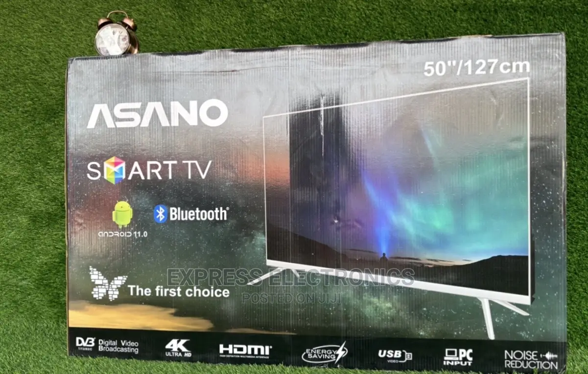 Asano 50” Miracast Led Tv Uhd Vivid Pictures Clearsound